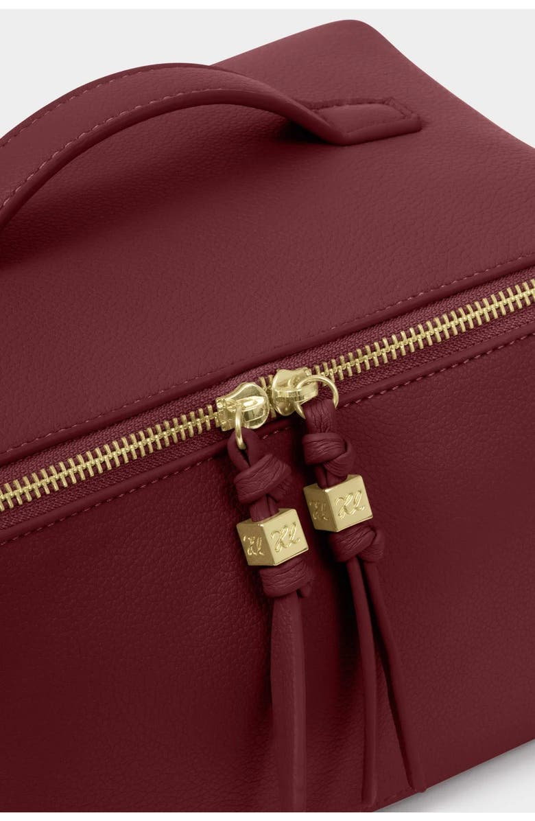 Katie Loxton Soho Large Makeup And Toiletry Bag in Cherry, Alternate, color, Cherry