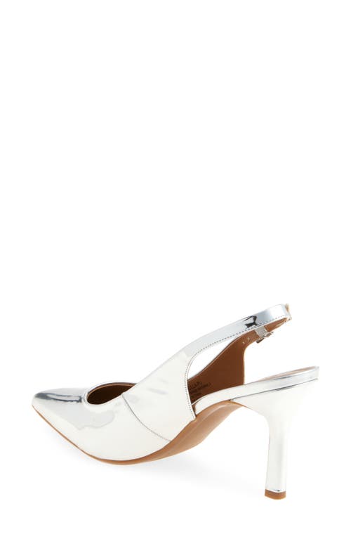 Nordstrom Rack Priscilla Slingback Pump In Silver Metallic