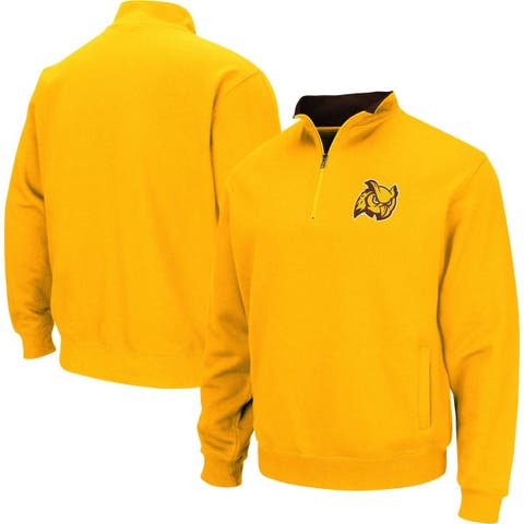 Men's Colosseum Gold Rowan Profs Tortugas Quarter-Zip Sweatshirt