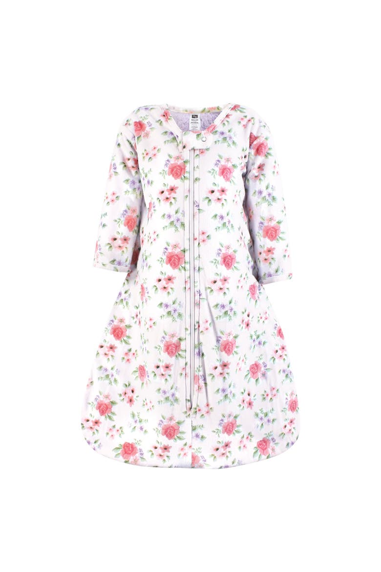 Cozy Long-Sleeve Faux Fur Sleep Sack, Main, color, Vintage Floral