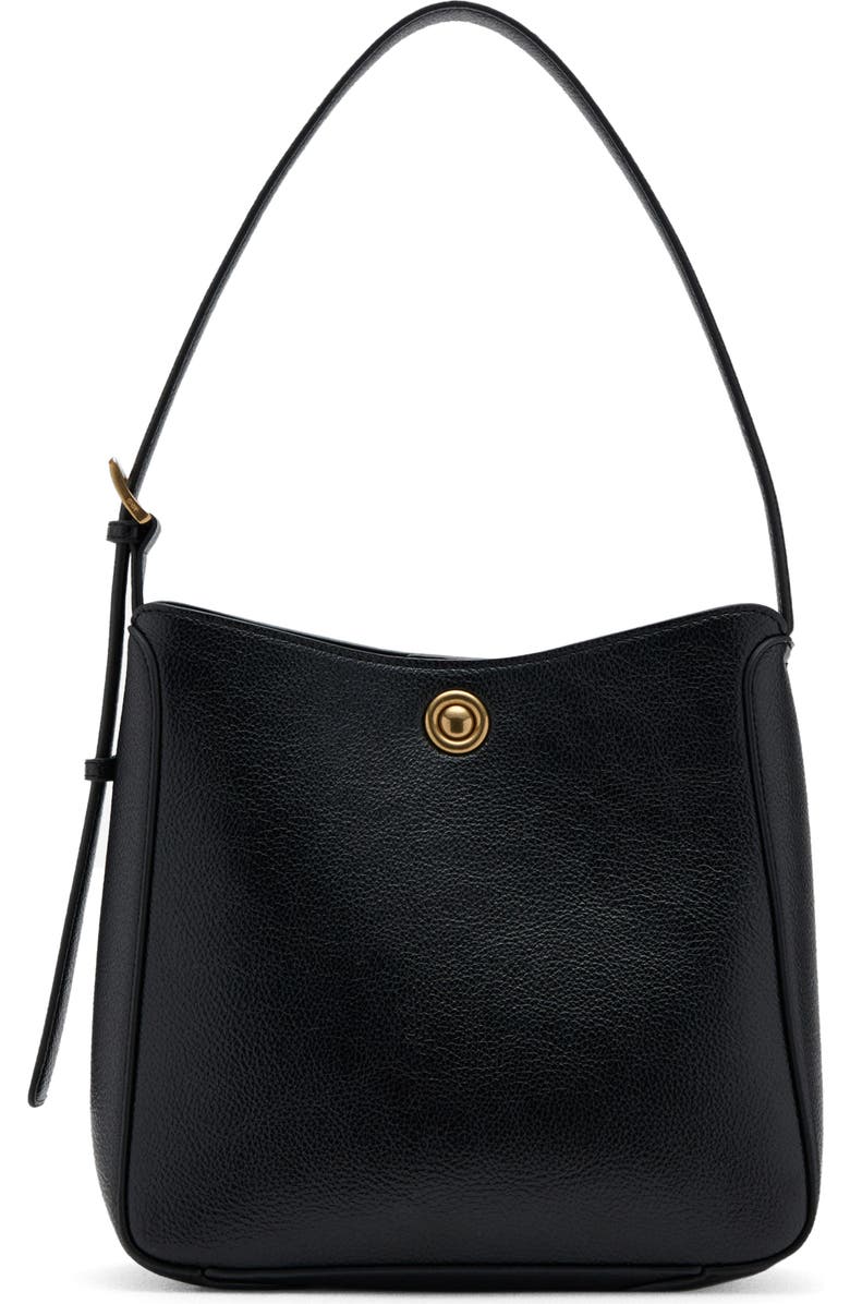 MANGO Medium Faux Leather Bucket Bag, Main, color,