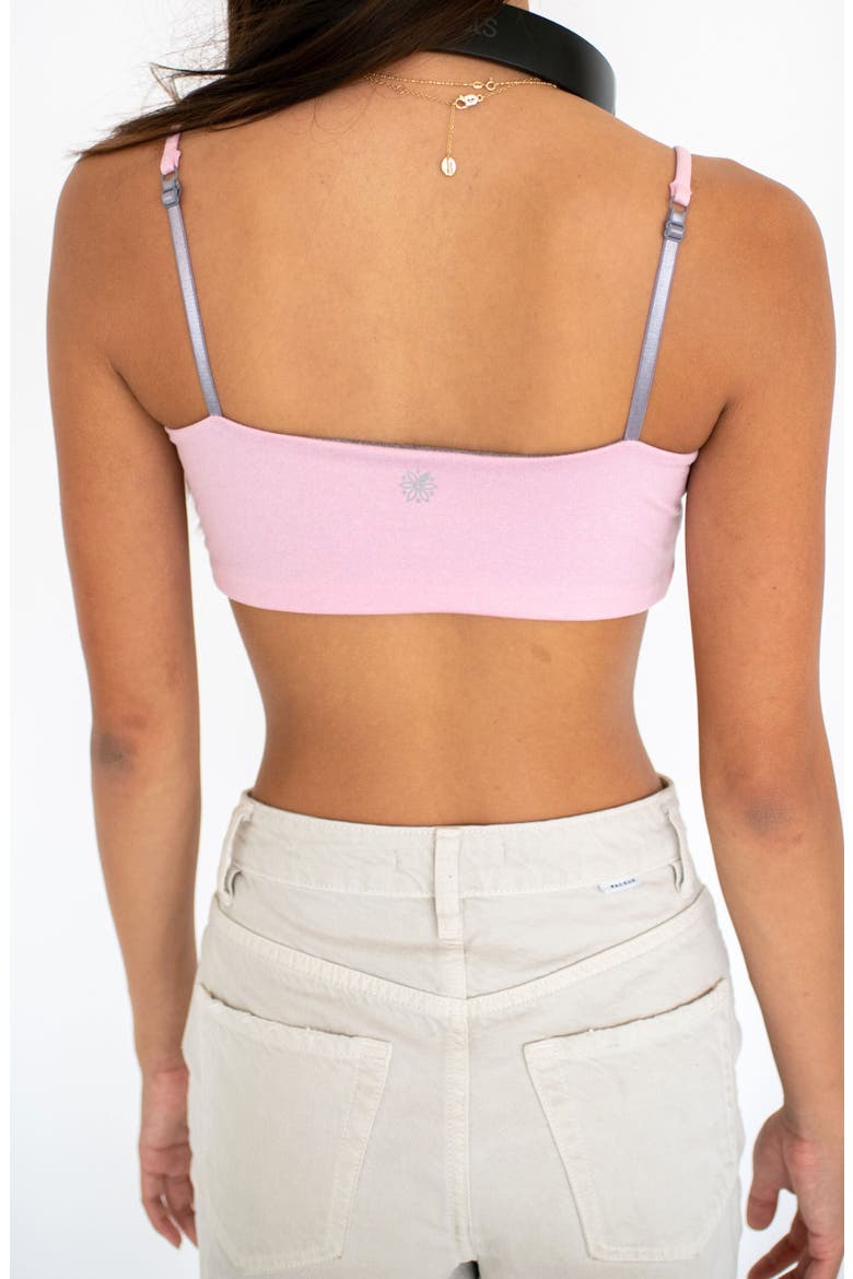 Bleum Padded Reversible Girls Bralette, Alternate, color, Pink-Silver