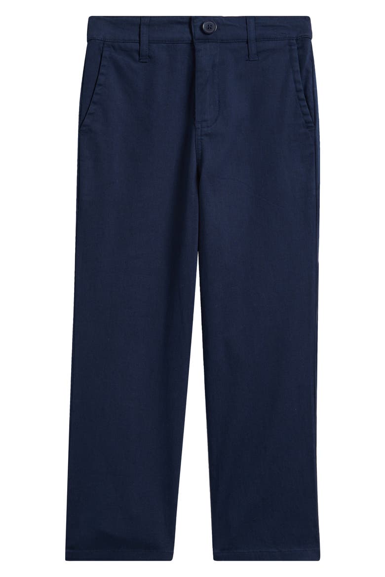 Kids' Stretch Chinos, Main, color, DARK NAVY