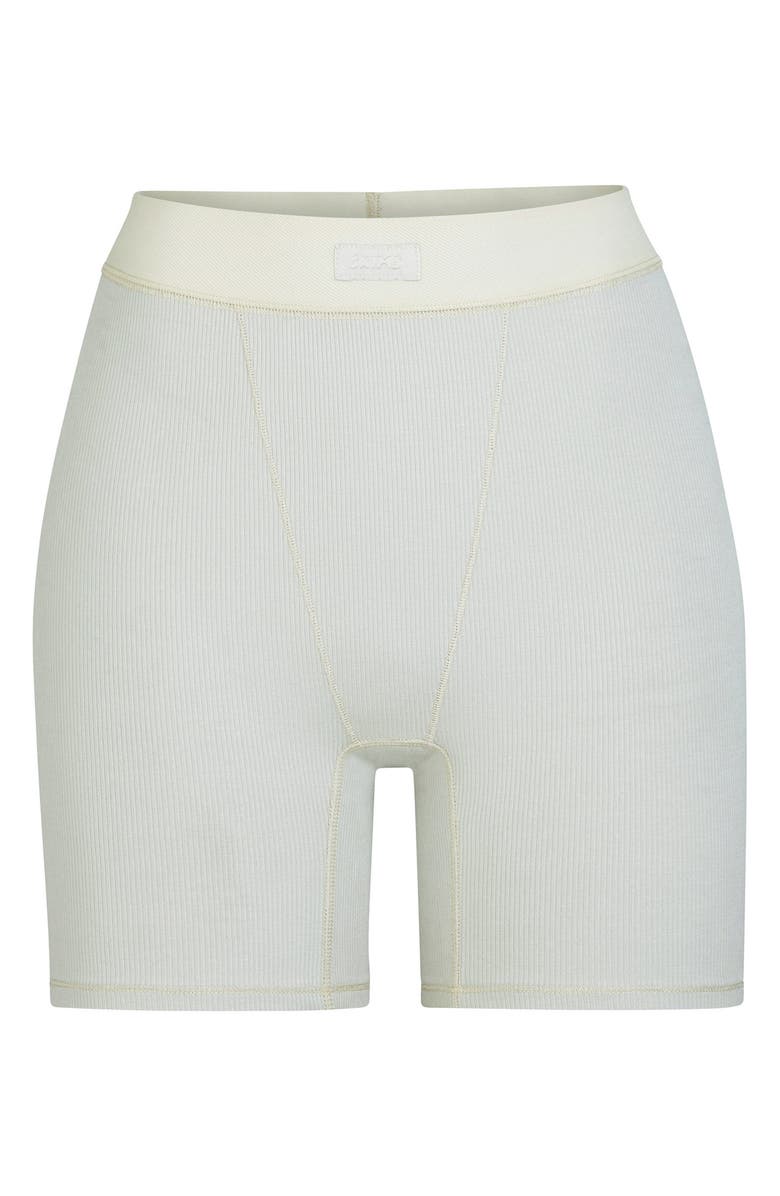 SKIMS Soft Lounge Rib Boxers, Main, color, Talc