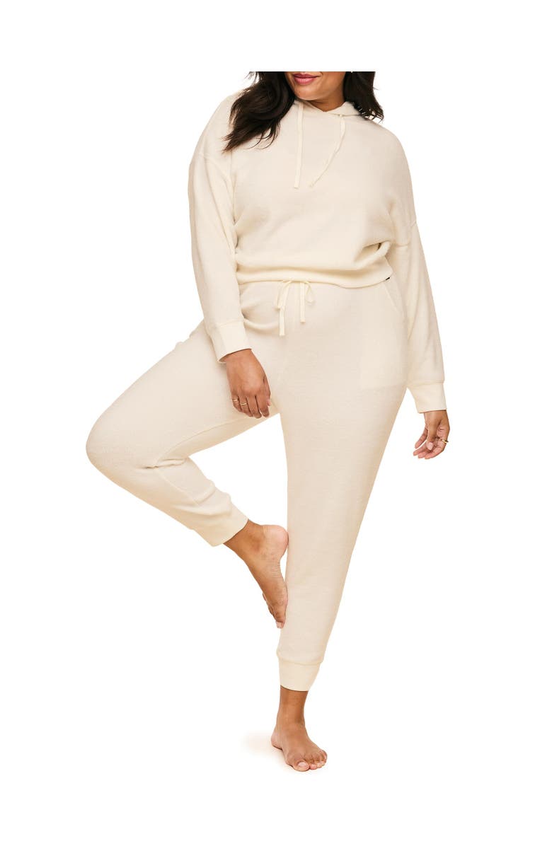 Adore Me Davinia Hoodie And Joggers Set, Main, color, Whisper White