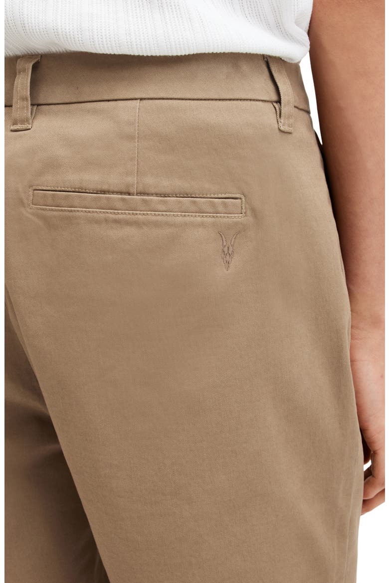 Neiva Flat Front Stretch Twill Shorts, Alternate, color, MOORLAND BROWN