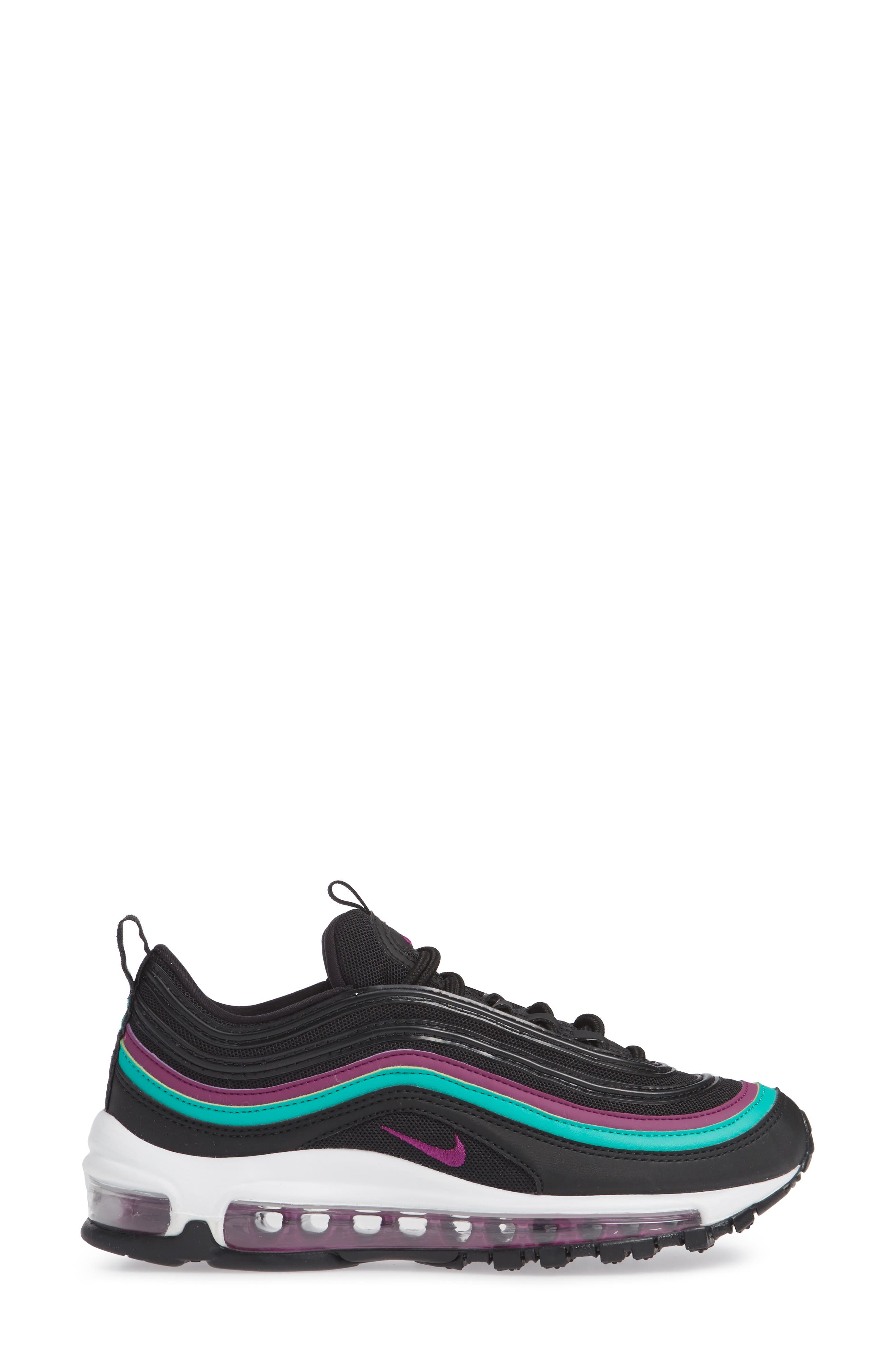 Air Max 97 Sneaker, Alternate, color, BLACK/ GRAPE/ EMERALD/ BLACK