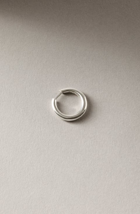 Polished Mid Hoop Silver