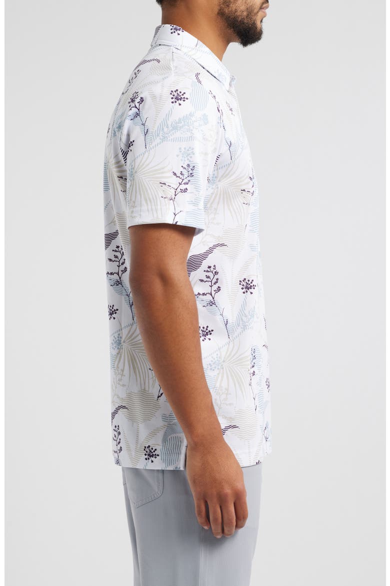 Tropical Fusion Floral Polo, Alternate, color, WHITE