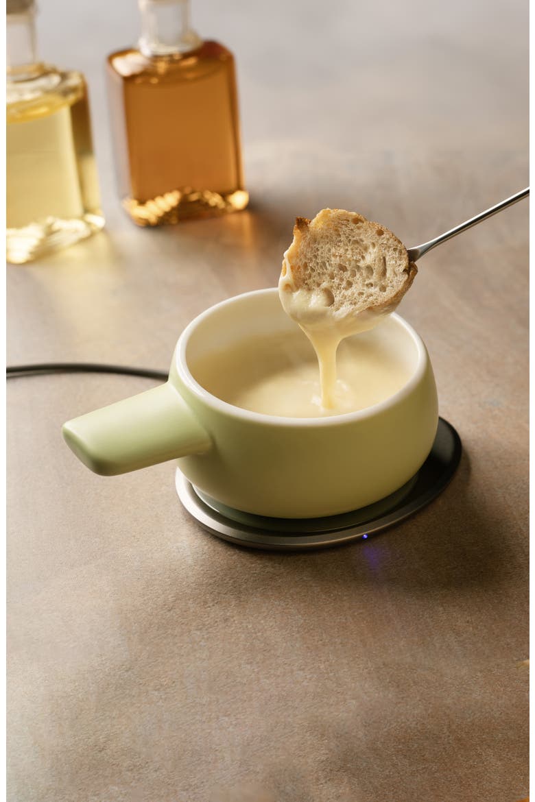 Fondi Self-Heating Fondue Set, Alternate, color, VERDE GREEN