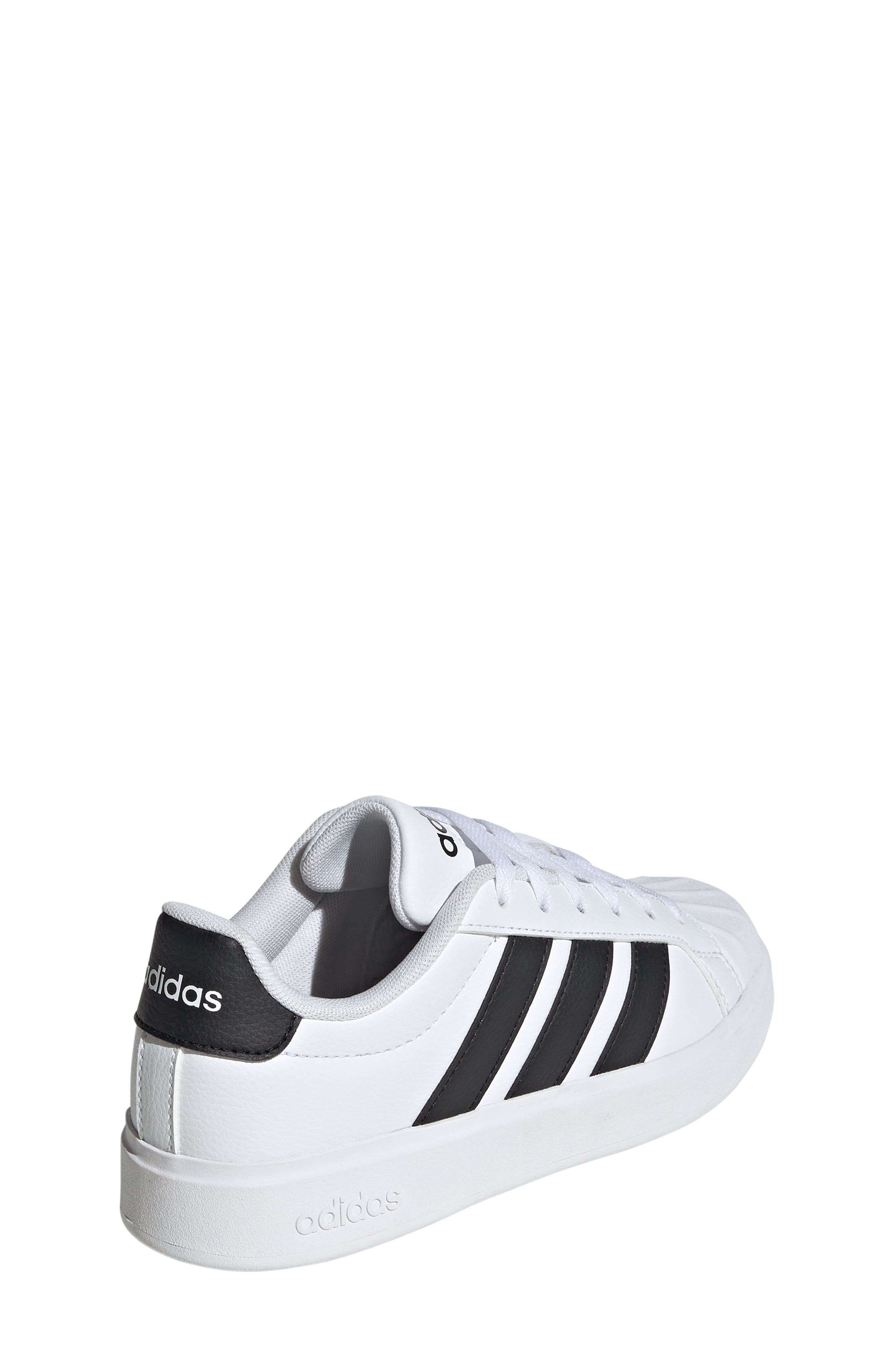 Kids' Street Talk Sneaker, Alternate, color, WHITE/ BLACK/ BLACK