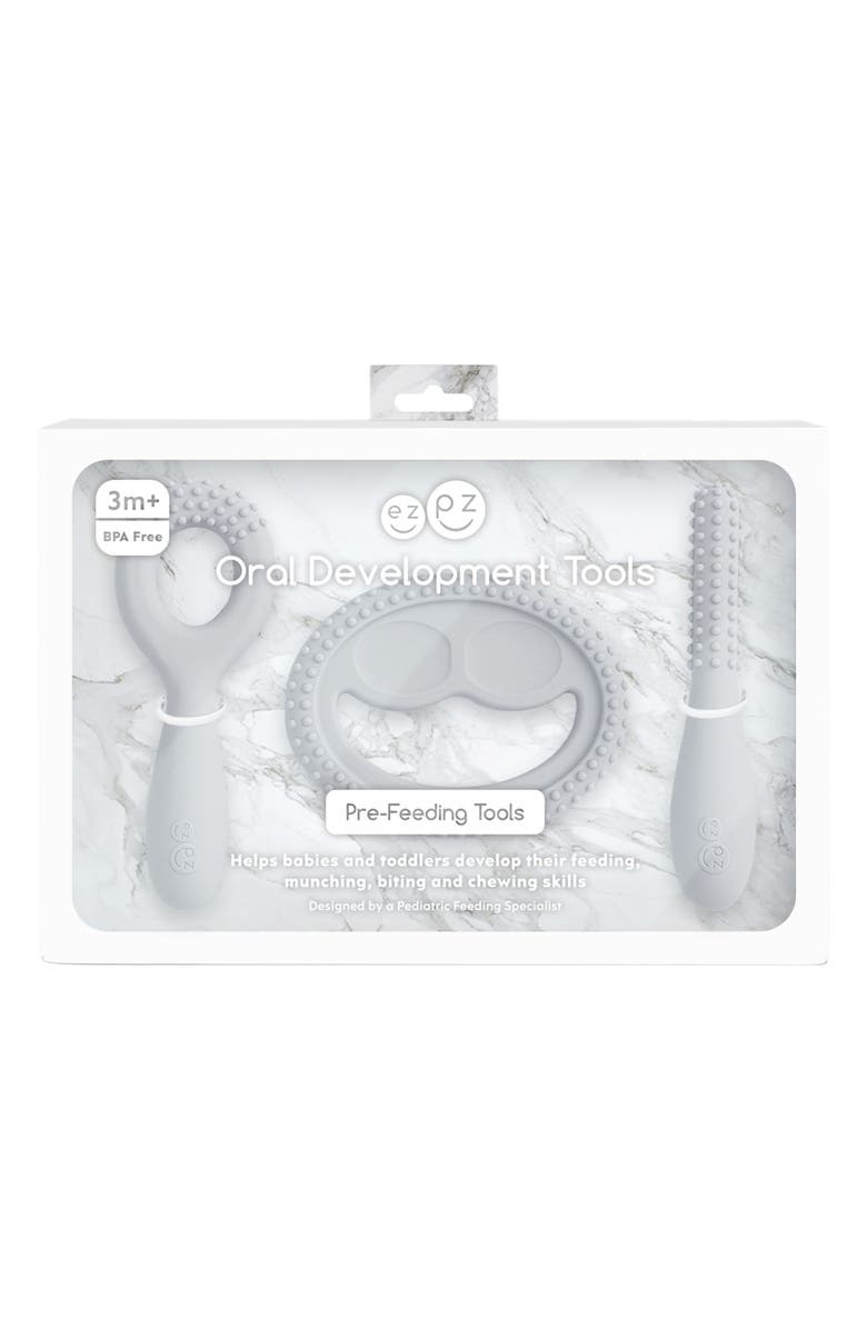 ezpz Oral Development Tools Set, Alternate, color, Pewter