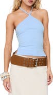 Princess Polly Baseline Rib Halter Top