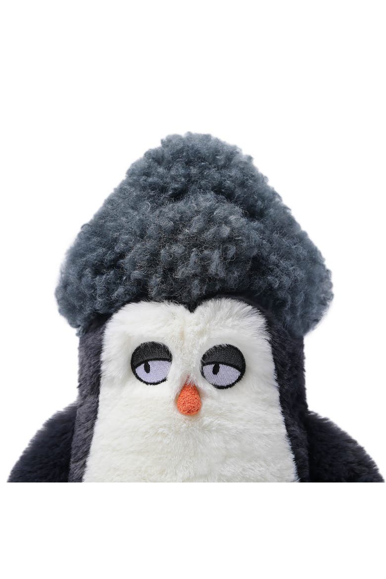 7 Inch Afro Hair Penguin Weighted Stuffed Animal, Alternate, color, Multicolored