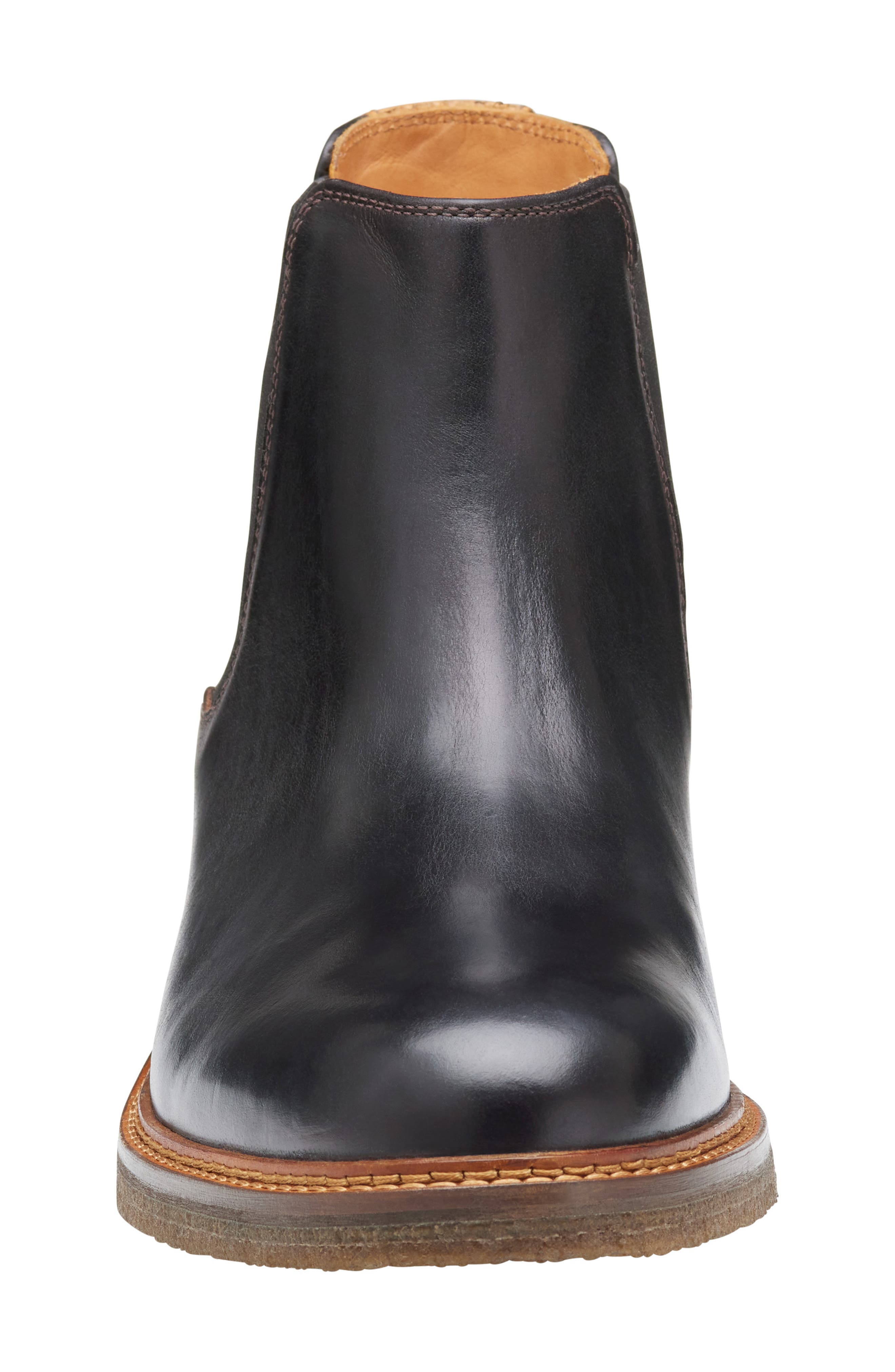 Johnston & Murphy Calder 175th Chelsea Boot, Alternate, color, Black Oiled American Grain