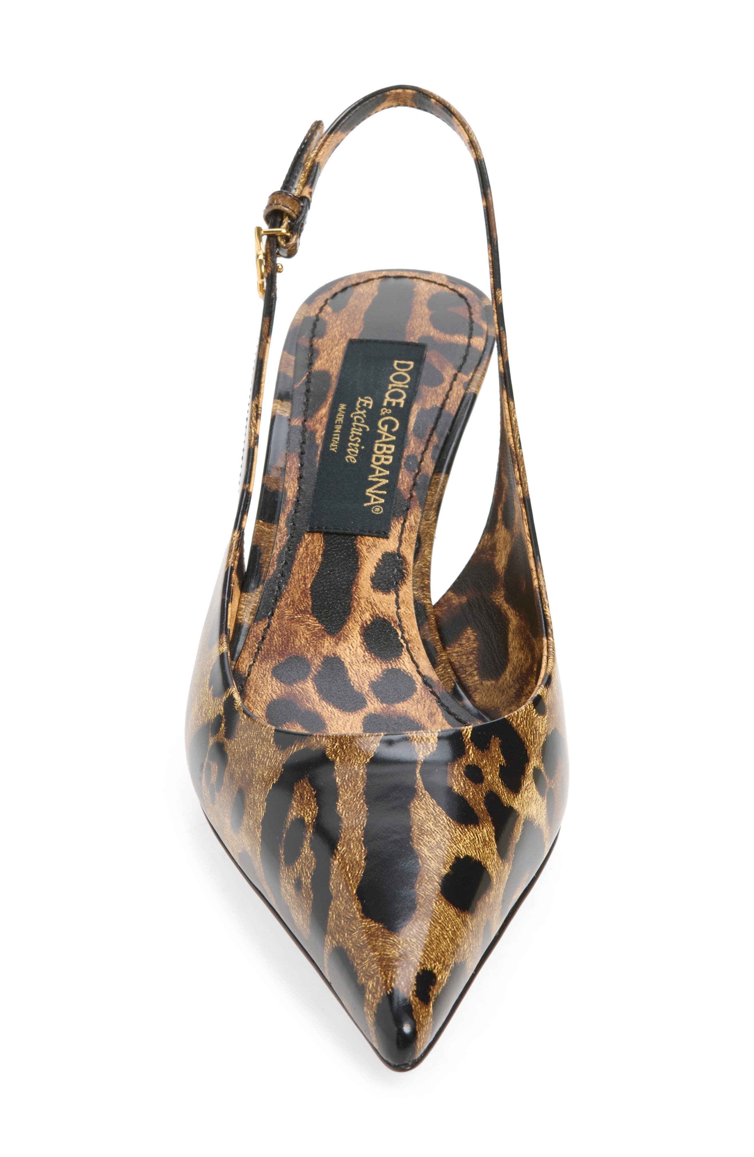 Lollo Leather Slingback Pump, Alternate, color, HA93M LEO