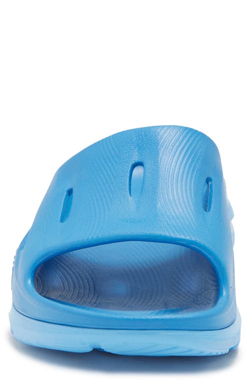 Hoka Gender Inclusive Ora Recovery Slide 3 Sandal In Blue