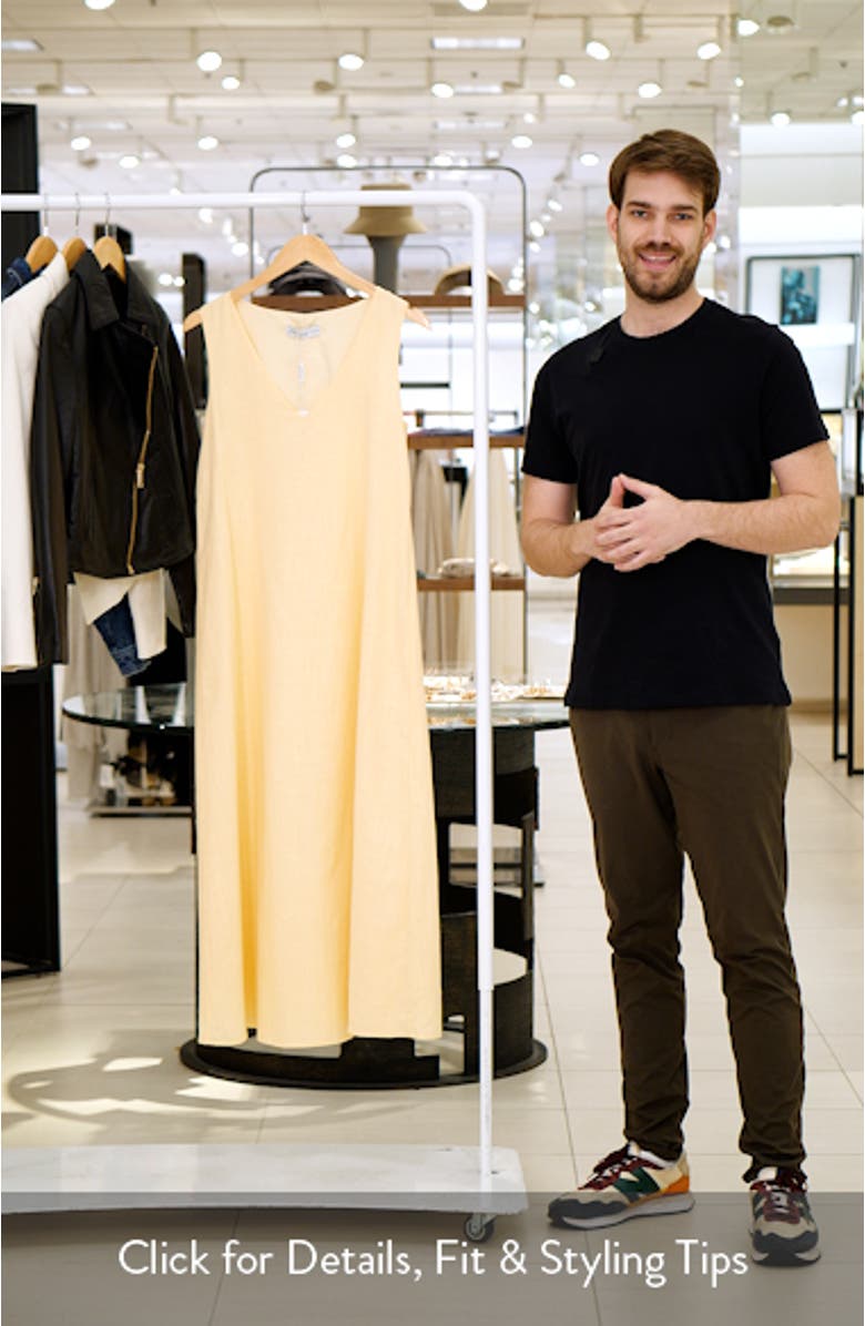 Lia Sleeveless Cotton Maxi Dress, sales video thumbnail