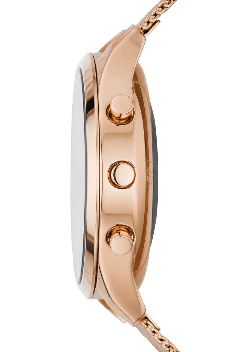 Jorn Hybrid HR Mesh Strap Watch, 38mm, Alternate, color, ROSE GOLD