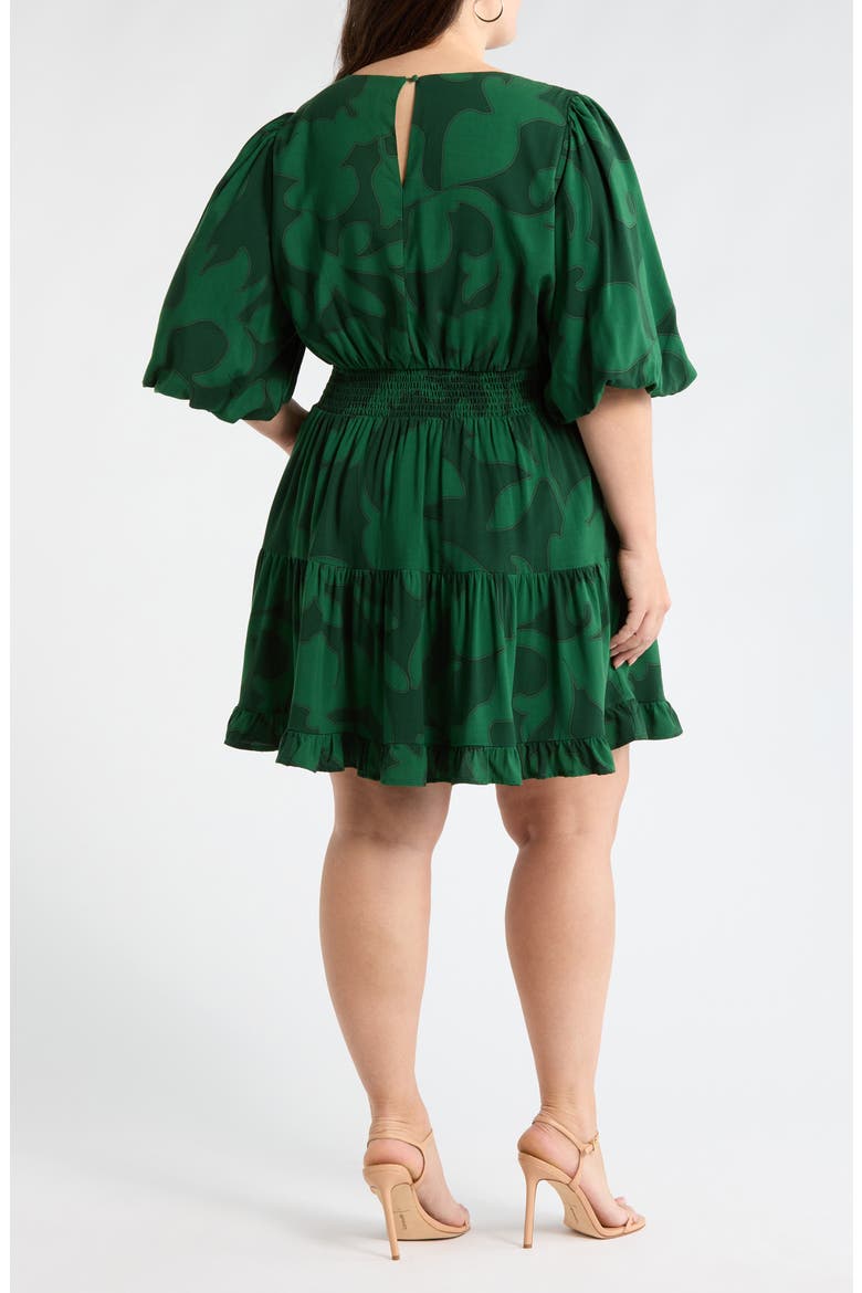 Benti Printed Dress, Alternate, color, EMERALD