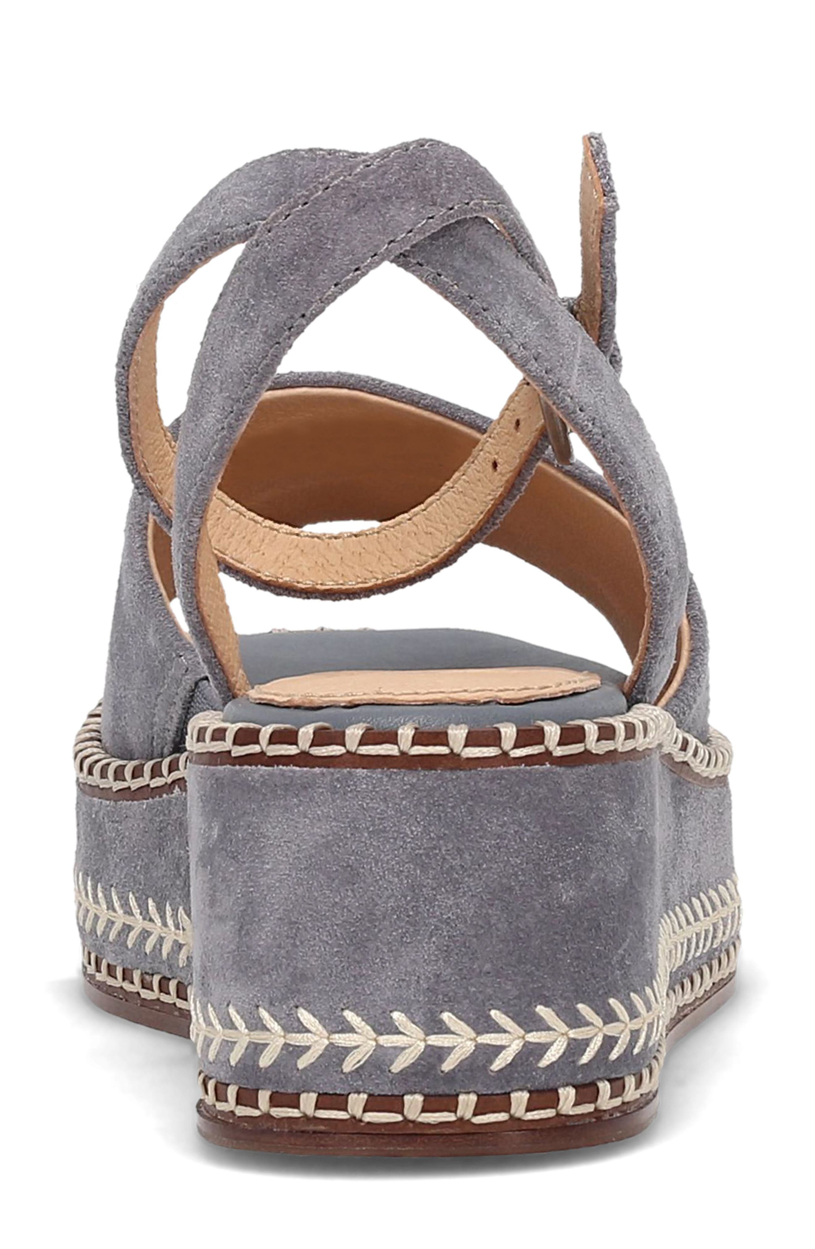 Joy Platform Wedge Sandal, Alternate, color, BLUE ASH