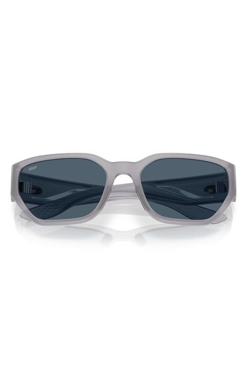Costa Del Mar Clemente 58mm Polarized Rectangular Sunglasses In Milky Violet/gray 580p