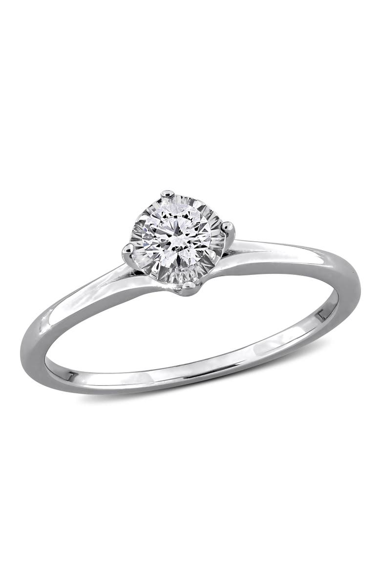 Julianna B. Lab-Grown Diamond Solitaire Ring 18k, Main, color, White Gold
