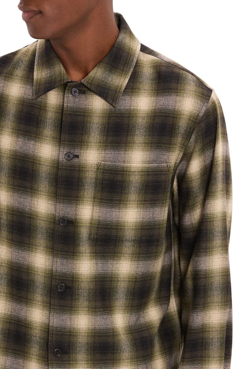 Theory Plaid Button-Up Shirt, Alternate, color, Tarmac Multi