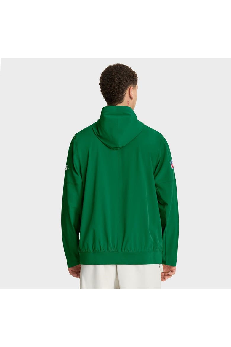 Men's Nike Kelly Green Philadelphia Eagles Sideline Alt Pack Anorak Half-Zip Hoodie Jacket, Alternate, color, Kelly Green
