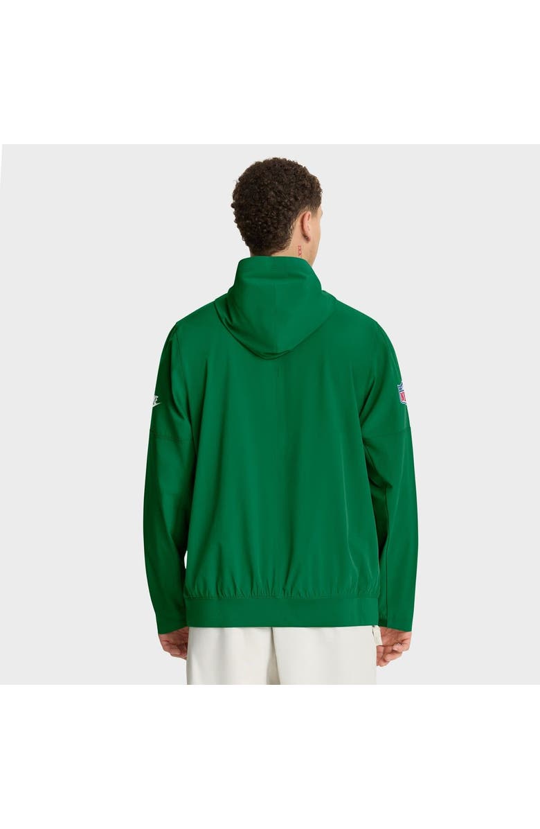 Nike Men's Nike Kelly Green Philadelphia Eagles Sideline Alt Pack Anorak Half-Zip Hoodie Jacket, Alternate, color, Kelly Green