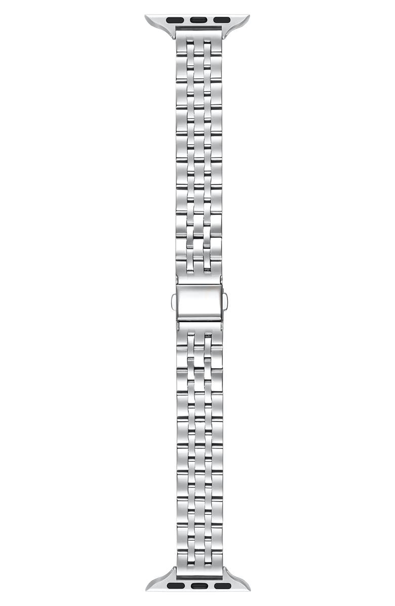 Posh Tech Tess Stainless Steel Apple Watch<sup>®</sup> Watchband, Alternate, color, 