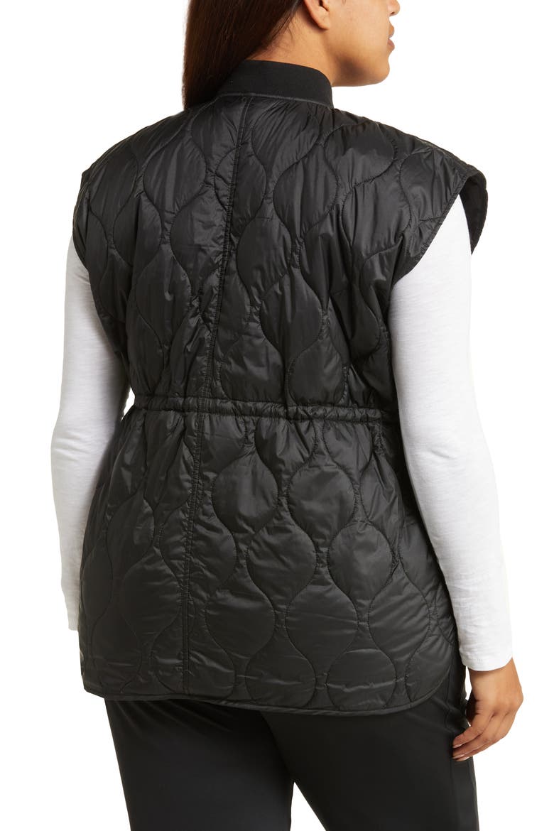 Quilted Insulated Vest, Alternate, color, BLACK