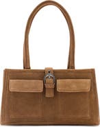 MANGO TEEN Suede Buckle Shoulder Bag
