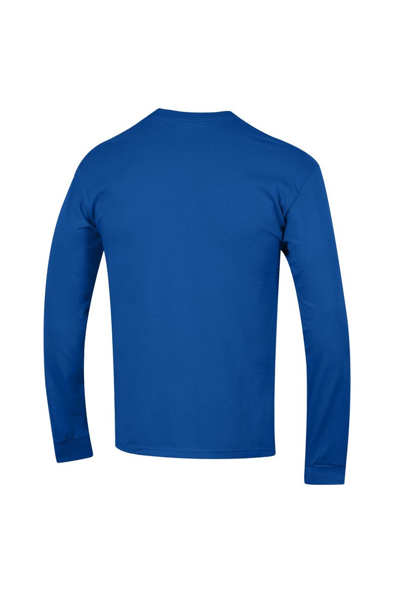 Men's Champion  Royal Duke Blue Devils Arch Over Logo 2-Hit Long Sleeve T-Shirt, Alternate, color, Royal