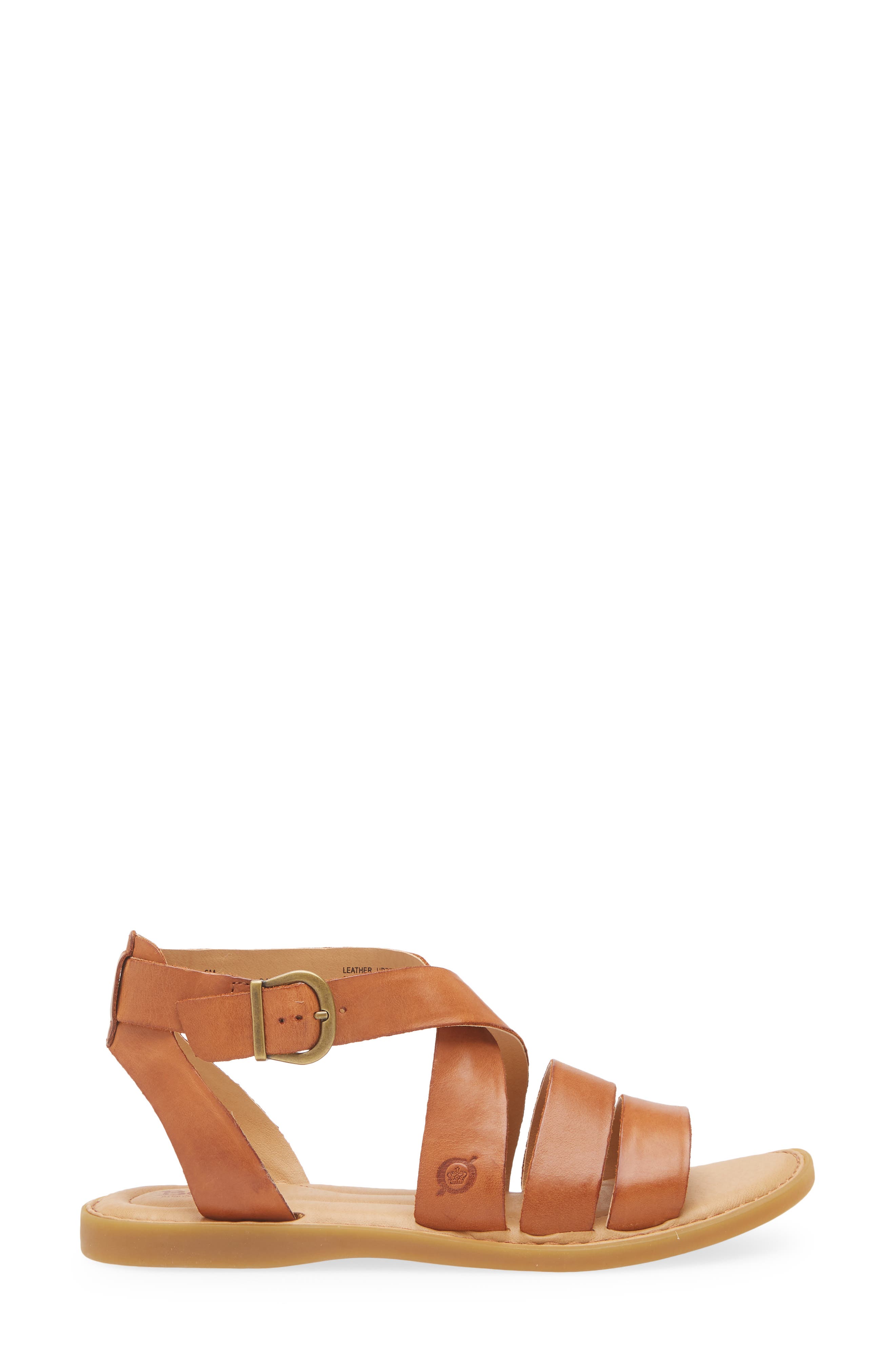Børn Imogen Ankle Strap Sandal, Alternate, color, Brown Leather