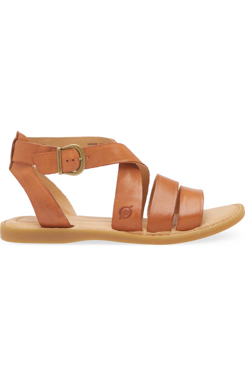 Børn Imogen Ankle Strap Sandal, Alternate, color, Brown Leather