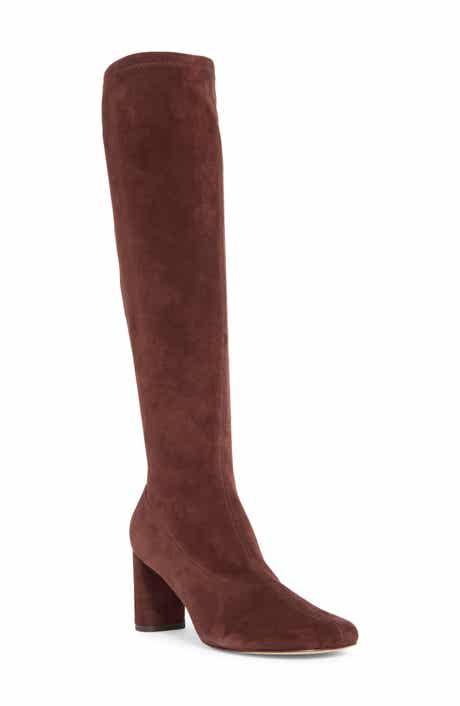 Belinda Stretch Leather Knee High Boot