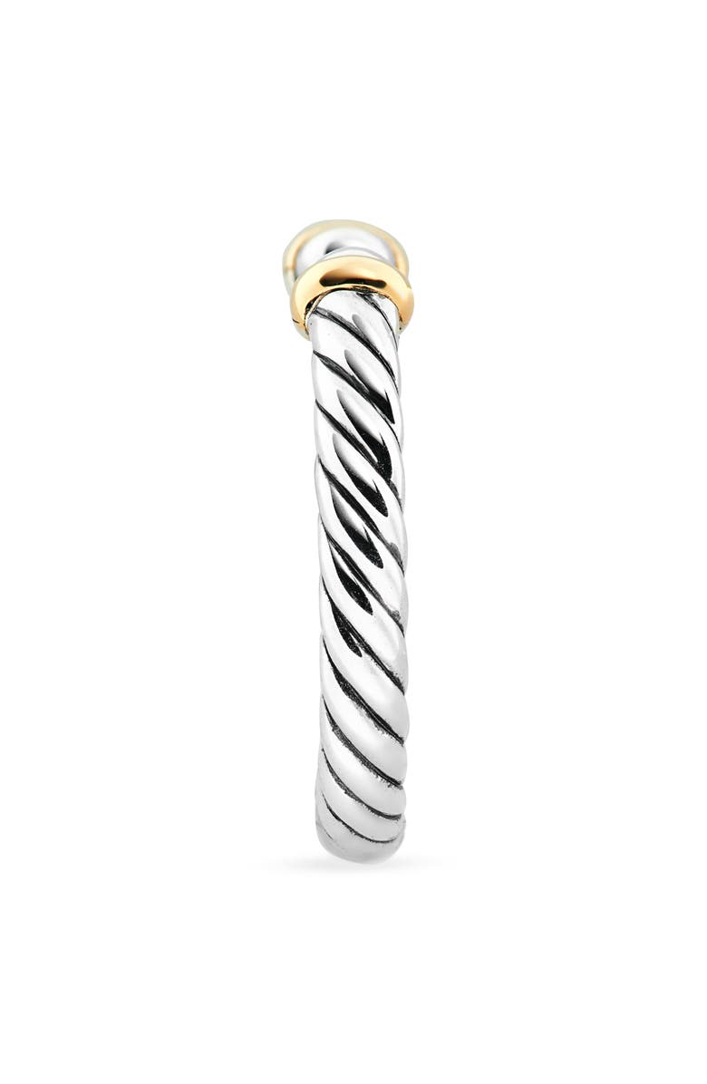 David Yurman Cable Collectibles<sup>®</sup> Petite Ring in Sterling Silver & 14K Gold, Alternate, color, Sterling Silver/ Gold
