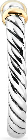 Cable Collectibles<sup>®</sup> Petite Ring in Sterling Silver & 14K Gold