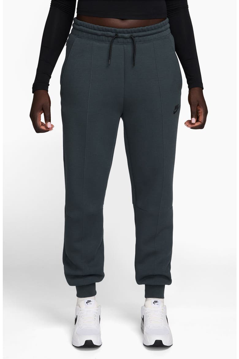 Sportswear Tech Fleece Mid-Rise Joggers, Main, color, SEAWD/ BLACK