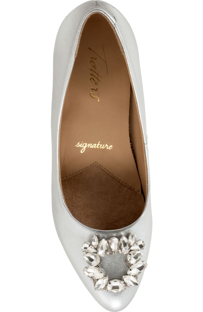 Trotters Kate Kitten Heel Pump, Alternate, color, Silver
