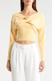 ASTR the Label Jasmyn Rib Crop Tube Top & Bolero Set