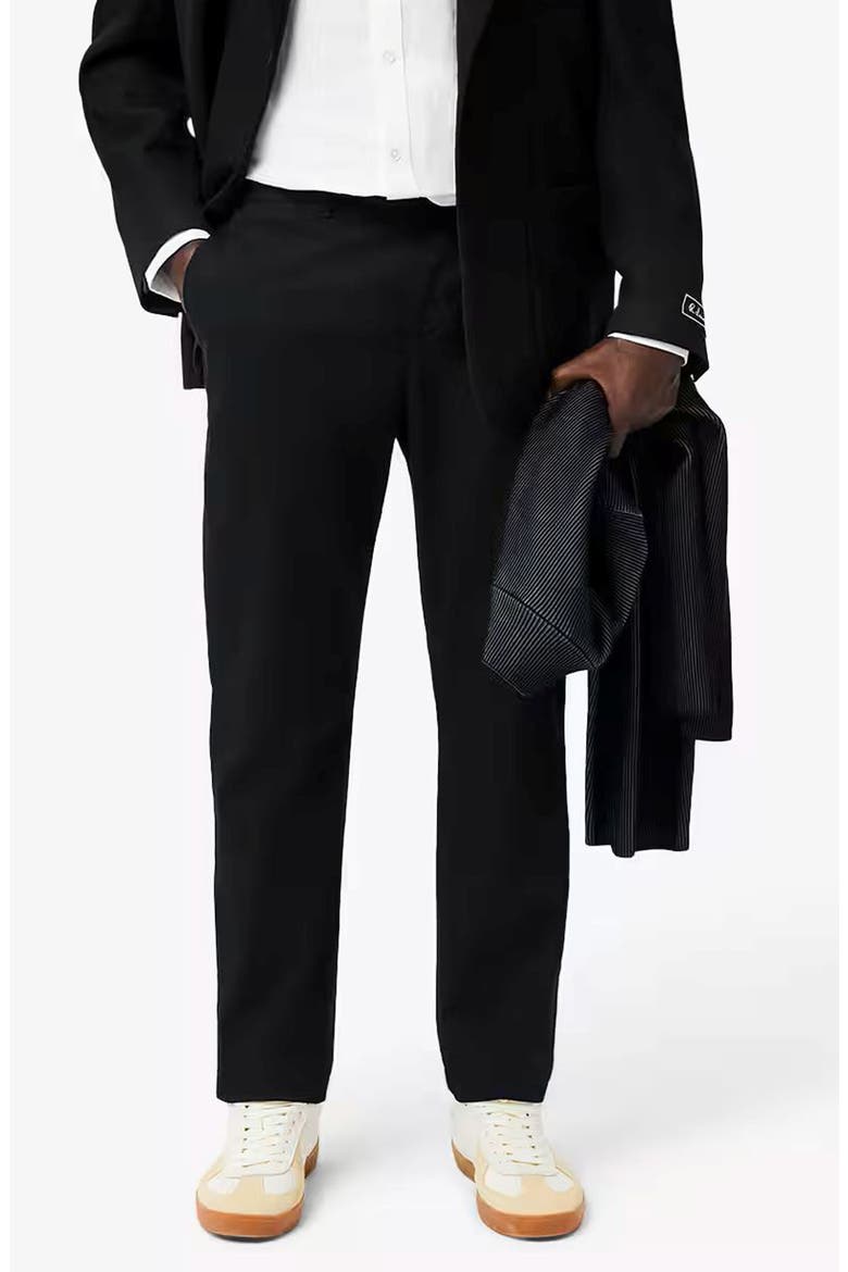 Slim Fit Stretch Cotton Chinos, Main, color, BLACK
