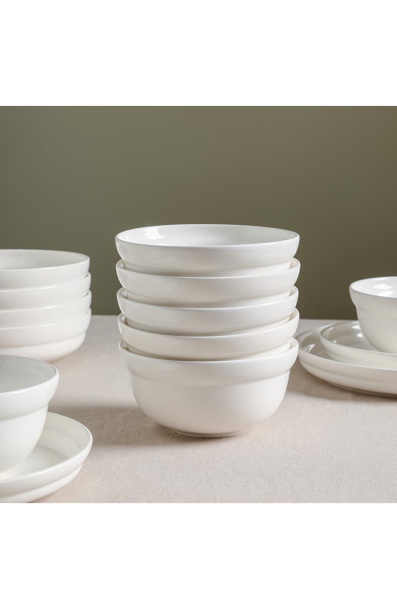 Stone Lain Virtuo Porcelain 4-Piece Bowl Set, Alternate, color, White