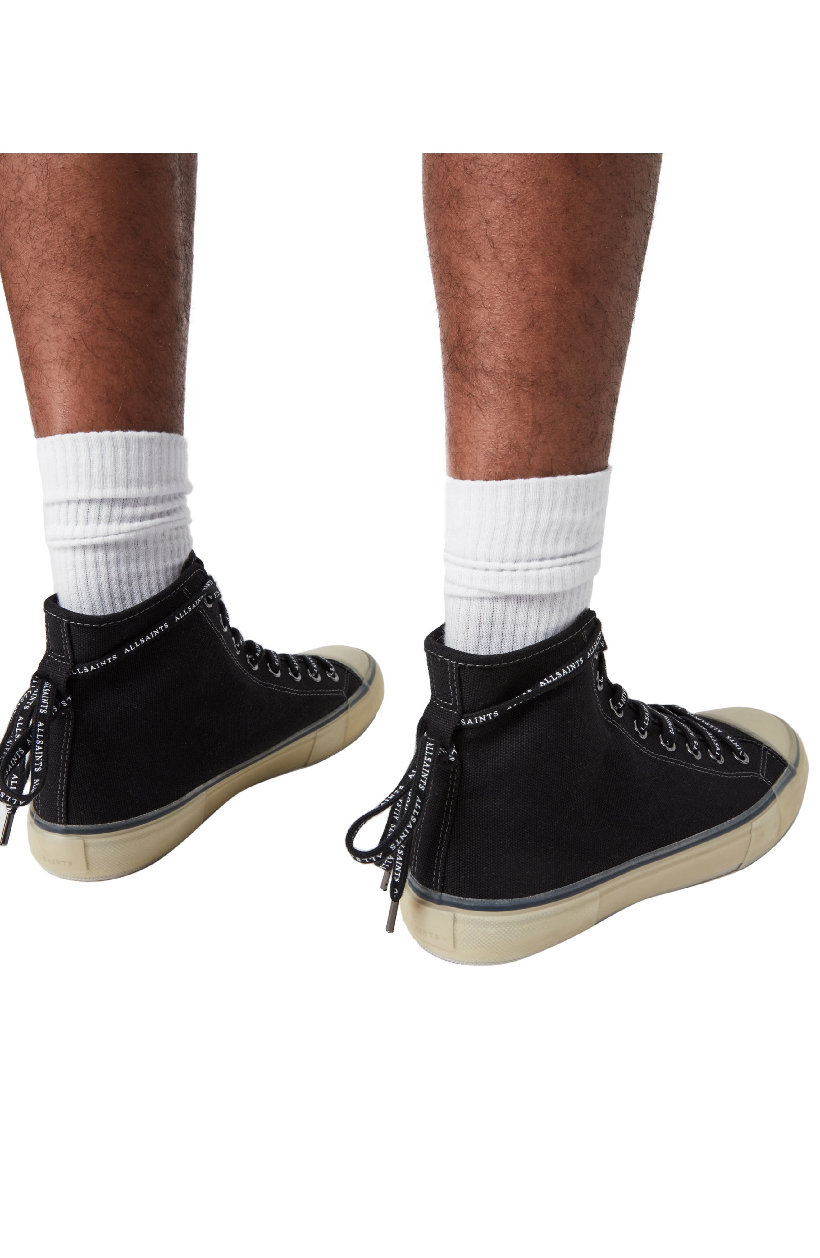 AllSaints Jaxon High Top Canvas Sneaker, Alternate, color, 