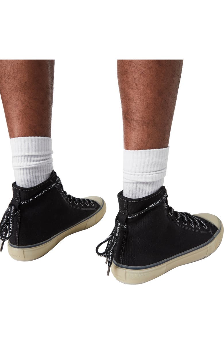 AllSaints Jaxon High Top Canvas Sneaker, Alternate, color,