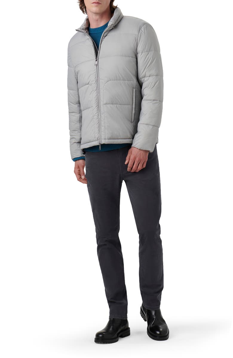 Bugatchi Water Resistant Zip-Up Puffer Jacket, Alternate, color, 