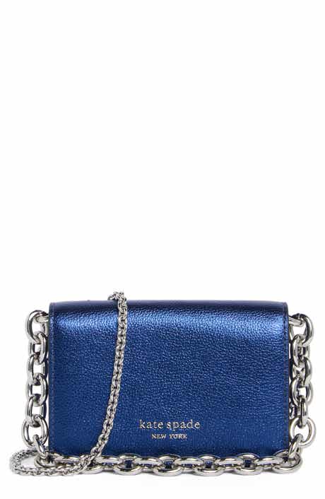 Kate Spade New York natasha metallic pebbled leather crossbody bag