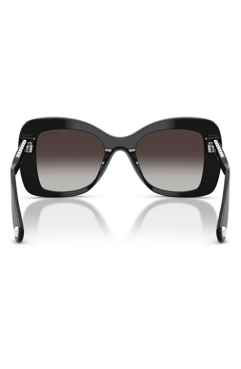 Swarovski 51mm Butterfly Sunglasses, Alternate, color, Black / Grey Gradient