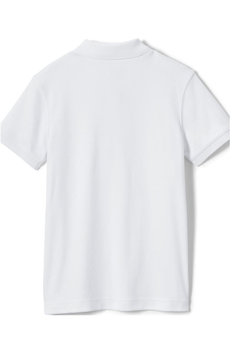 Lands' End School Uniform Kids Short Sleeve Tailored Fit Interlock Polo Shirt, Alternate, color, 